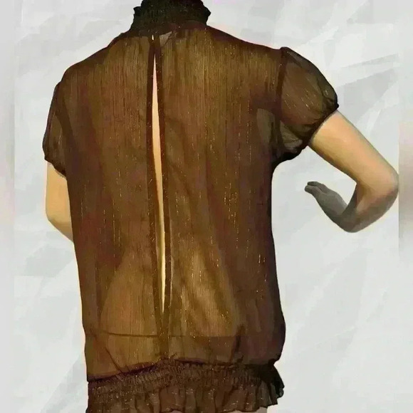 Goddess High Neck Blouse SzL - Picture 5 of 9